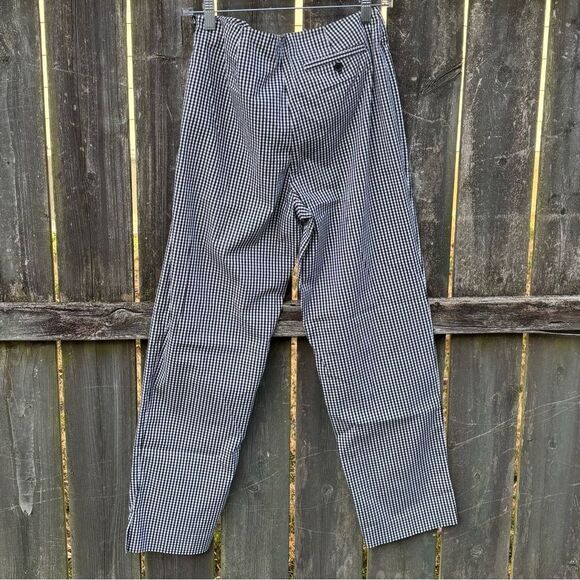 Brooks Brothers High Rise Gingham Plaid Ankle Pants 6 - Picture 4 of 5